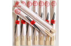China 20cm Disposable Chinese Bamboo Chopsticks With Half Paper Sleeve supplier