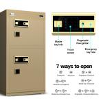 H1200mm Solid Steel Smart Office Safe Box Dual Alarm Fingeprint Lock