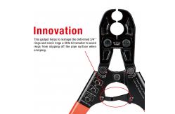 China Lightweight PEX Plumbing Crimping Tool Durable Ergonomic Design supplier