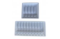 China 1ml 2ml 5ml 10ml PET Ampoule Tray Water Injection Ampoule Packaging Tray Customization supplier
