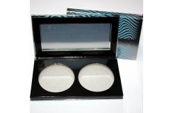 China 2 Pans Diam 59MM Contour Highlight Palette With Outer Shiny Silver Paper supplier
