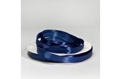 China OEM 100 Polyester Ribbon Dark Blue Metallic Poly Ribbon For Garment supplier