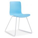 modern plastic dining chair with metal leg for sale