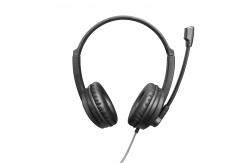 China Traffic USB Wired Noise Cancelling Headset Adjustable Volume Headphones supplier
