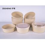 Recyclable Bamboo Fiber Salad Paper Bowls Soup Cups for sale