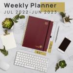 Vertical Layout 2023 2023 Weekly Planner With 100GSM Ivory Paper