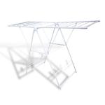 Metal 2 Layers Foldable Clothes Drying Rack Butterfly Design With Shelves