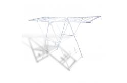 China Metal 2 Layers Foldable Clothes Drying Rack Butterfly Design With Shelves supplier