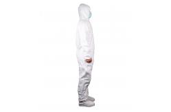 China Paint Spray Hospital Waterproof Medical MP Coverall With Hood And Elastic Wrist supplier