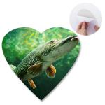 Heart - Shaped Adhesive 3D Lenticular Stickers With Sea Animal Design for sale