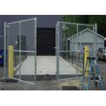 Green Metal Weave Diamond Chain Link Fence PVC Diamond Mesh Fencing for sale