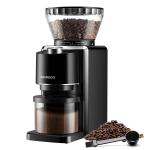 2 - 12 Cup Anti Static Home Burr Coffee Grinder Safety Lock Adjustable Blue LED Light for sale