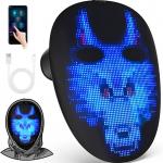 Face Transforming Led Digital Mask Programmable Gif Picture Videos for sale