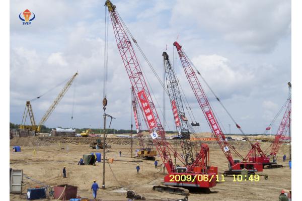 High Efficiency Sand Vibroflot Heavy Machinery Vibroflotation Compaction Of Cohesionless Soils
