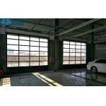 Electrical 0.426mm 3000mm Height Clear Glass Garage Doors for sale