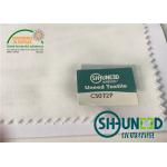 White Adhesive Fusible Interlining Cloth , Stretch Interfacing Material For Sport Garments