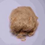 Brown Recycled Short Staple Fiber 64mm Low Melt PSF Polyester Material for sale