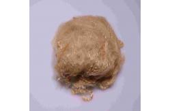 China Brown Recycled Short Staple Fiber 64mm Low Melt PSF Polyester Material supplier