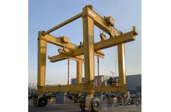 China Long Hook Electric Rubber Tyred Container Gantry Crane 10t To 100t  With Cab supplier