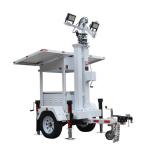 Mobile Solar Light Tower With 4*50W LED Lamps For Construction Sites Lighting for sale