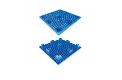 China OEM SGS Blue Recycled Plastic Pallets HDPE Four Way Entry Pallet supplier