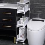 Plastic Shelf 3 Tier 45X18X93cm Plastic Shelf Rack For Kitchen