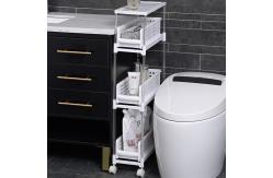 China Plastic Shelf 3 Tier 45X18X93cm Plastic Shelf Rack For Kitchen supplier