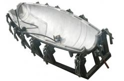 China 6061T6 Rotational Mold Tooling Plastics Rowing Boat Mold supplier