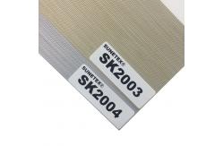 China Double Layer Day And Night Blind Zebra Curtain Fabric Roll Length 50m supplier