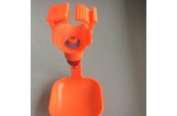 China Orange Poultry Nipple Cup Chicken Water Dispenser Nipple Plastic ABS supplier