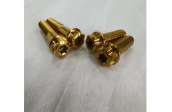 China Titanium Fully Threaded Hex Socket Flange Bolt With Gr1 Gr5 Gr12 Customized supplier