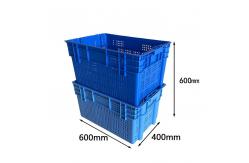 China Nestable Collapsible Plastic Crates 600 X 400 X 315mm Stackable Moving Crates supplier