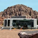Oasis Series Accelerated Construction Steel Container Houses For Vacation Villas And Studio Flats Metallic Hotel Use for sale