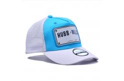 China Unisex 5 Panel Trucker Cap Cotton Trucker Hats Pre Curved Visor Sweatband supplier