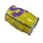 Custom Printed Drum Shape Coffee Tin Cans Metal Tin Bottle