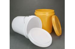 China Stackable 20Liter Plastic Or Metal Buckets With UV Resistant Snap On Lid supplier