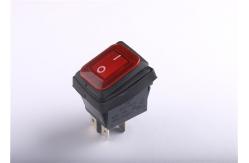China Black Torch Flashlight 2 Pin Rocker Switch , Waterproof Momentary Push Button Switch supplier
