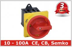 China Semko Communication 5 Pole Rotary Isolator Switch DIN Rail , CE Rohs supplier