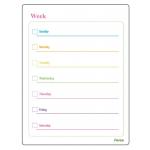 Personalized Large Magnetic Fridge Calendar Weekly 28*21.2cm for sale