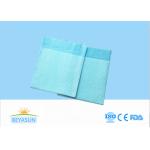 Disposable Incontinence Bed Pads / Breathable Blue Hospital Bed Pads for sale