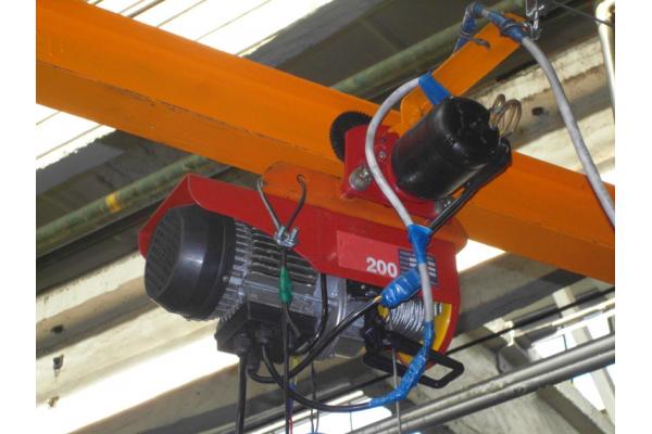 Electric hoist with holders