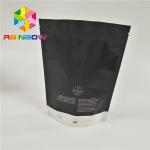 Digital Printing Plastic Pouches Packaging Matte Finished Stand Up Zip Lock With Valve