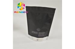 China Digital Printing Plastic Pouches Packaging Matte Finished Stand Up Zip Lock With Valve supplier