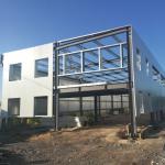 Light Weight Prefabricated Steel Office Building Painted Surface Treatment for sale