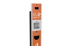China Face Recognition Digital Hand Sanitizer Kiosk Temperature Taking supplier
