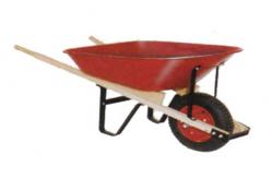 China 540mm Garden Cart Tools 150kg 6 Cu Ft Wheelbarrow With Steel Frame supplier