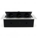 AC 110V - 220V Pop Up Power Socket EU Standard  Three Inserts Multifunctional