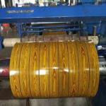 3D Hand Feeling Wood Designed Pattern Alloy 3105 0.50mm Thick Coated Aluminium Sheet Coil For Metal Roller Shutter Door for sale