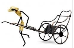 China Nostalgic Chinese Rickshaws Wine Holder for Home Decoration supplier