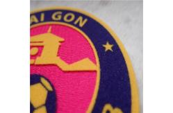 China Football Club Custom Clothing Patches Heat Transfer Tatami Flocking Smooth Garment Labels supplier